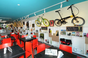 Il bike-café di Rio.